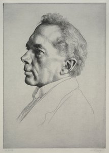 Campbell Dodgson, Profile to the Left, 1919