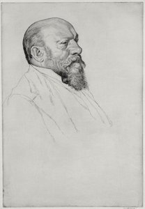 Portrait of Hans Richter, Hungarian conductor by William Strang