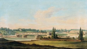 A View of a Bridge over the Schuylkill River