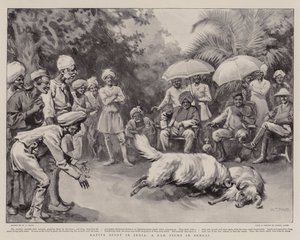 Native Sport in India, a Ram Fight in Bengal