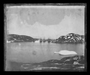 A View Across a Bay Towards the Franklin Search Ships Under Captain Belcher