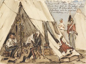 In the Cavalry Camp at Devna (Young Cornet)