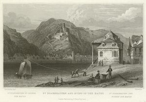 St Goarshausen and Ruins of the Katze by William Tombleson