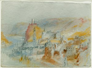 Cochem seen from above the Endertal by Joseph Mallord William Turner