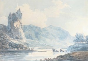 Ilam Rock, Dovedale, Staffordshire by Joseph Mallord William Turner