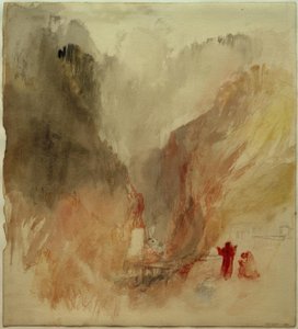 Looking up the Gorge at Pre-Saint Didier by Joseph Mallord William Turner
