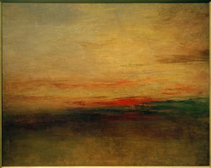 Sunset(?) by Joseph Mallord William Turner