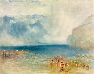 The First Steamer on Lake Lucerne by Joseph Mallord William Turner