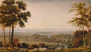 View from the Wyndd Cliff, near Chepstow - Morning, c1820, 1938