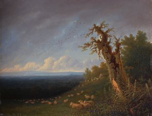 Shepherd Boy on a Hillside by William Turner of Oxford