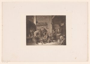 Interior with a Doctor and a Barber by William Unger