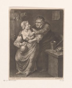 Tavern Interior with Drinking Man and Woman