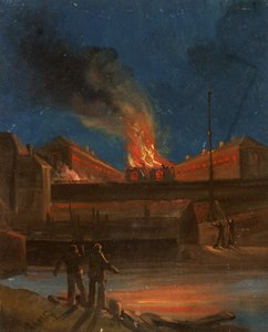 Bristol Riots: The Gaol Burning, c.1831
