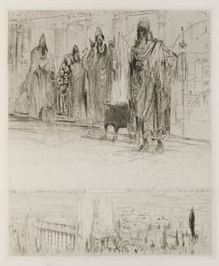 Herodias: Page 13, The tetrarch was awaited by several Galileans, the master of scribes, the chief of the land steward, the manager of the salt mines, and a Jew from Babylon commanding his troops on horse by William Walcot