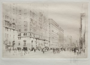 Park Avenue, New York by William Walcot