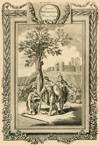 King Athelstan saving the Life of his Father, Edward the Elder by William Walker