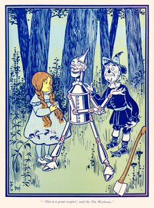 This is a great comfort, said the Tin Woodman. from The Wonderful Wizard of Oz by L. Frank Baum by William Wallace Denslow