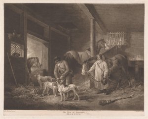 Hunters Preparing Their Animals by William Ward