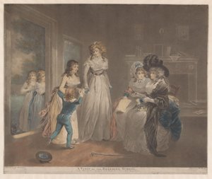 Mother Visiting Her Daughter at Boarding School