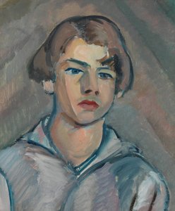 Portrait of a Young Man with Long Hair by William Watson Peploe