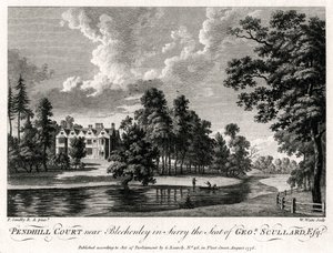Pendhill Court near Bletchingley in Surrey, the Seat of George Scullard Esquire by William Watts