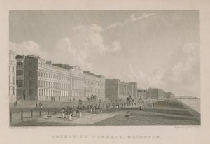 General view of Brunswick Terrace in Brighton by William Westall