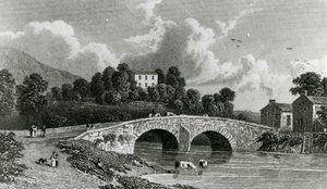 Greta Hall and Keswick Bridge, engraved by E. Francis, 1842 by William Westall