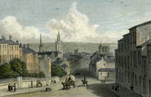 Newcastle from Westgate Hill, Engraved by Edward Finden