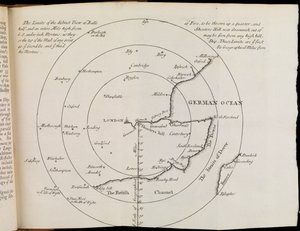 Map of South East England by William Whiston