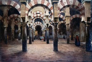 Cordoba, Interior of the Mesquita by William Wiehe Collins