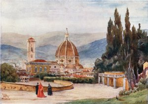 Florence. The Duomo, from the Boboli Gardens