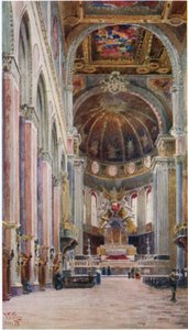 Naples. Interior of the Cathedral by William Wiehe Collins