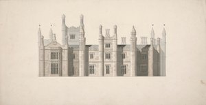 Elevation of a Proposed Design for Cambridge Colleges by William Wilkins