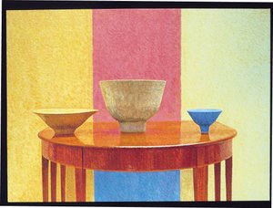 Still Life, Three Lucie Rie Bowls by William Wilkins