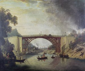 The Cast Iron Bridge near Coalbrookdale