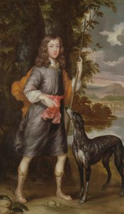 A Boy with a Spear and a Hound, c.1685