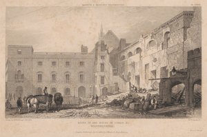 Ruins of the House of Lords, Westminster by William Woolnoth