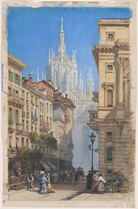 The Duomo in Milan from a Side Street