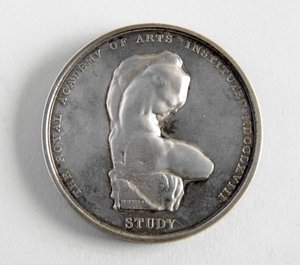 R.A. medal awarded to George Frampton 10.12.1884 for the best model of a figure