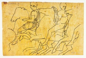 Monuments of Greece: After Parthenon Frieze (North Side) by William Young Ottley