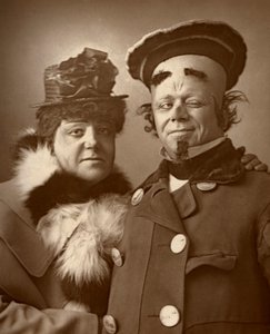 Harry Nicholls and Herbert Campbell, British actors the Queen and the King