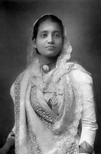 The Maharani of Koch Bihar, West Bengal, India, 1893