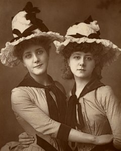 Two Roses, Maude Millett and Annie Hughes, British actresses, 1888 by William and Daniel Downey