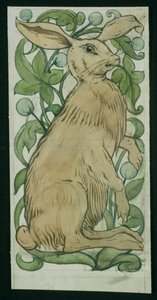 Hare by William de Morgan
