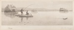 Untitled (Log Raft Fishing)