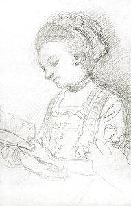 Woman reading by William of Bath Hoare
