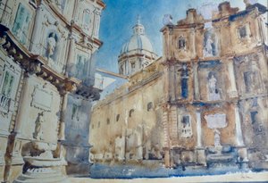 Late afternoon shadows - Palermo, Quattro Canti