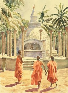Boy monks visit Mihintale