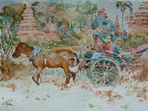 924 A ride around the temples, Bagan by Wilson Clive