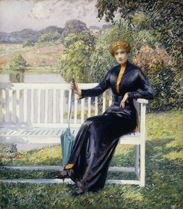 Lois in the Garden by Wilson Henry Irvine